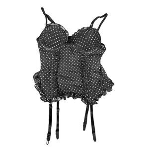 Shirley of Hollywood Polka Dot Corset Bustier | Women’s Medium | Like New